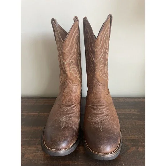 Tony Lama 3R Western Work Boots, style RR1101, men’s size 10.5D - Picture 3 of 9